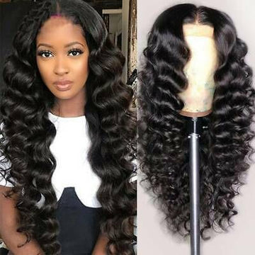 Neobeauty Hair Brazilian Loose Wave Lace Front Wigs 13x4 Human Hair Wigs 250% Density